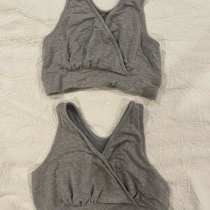 KB French Terry Cross Over Bras L Busty